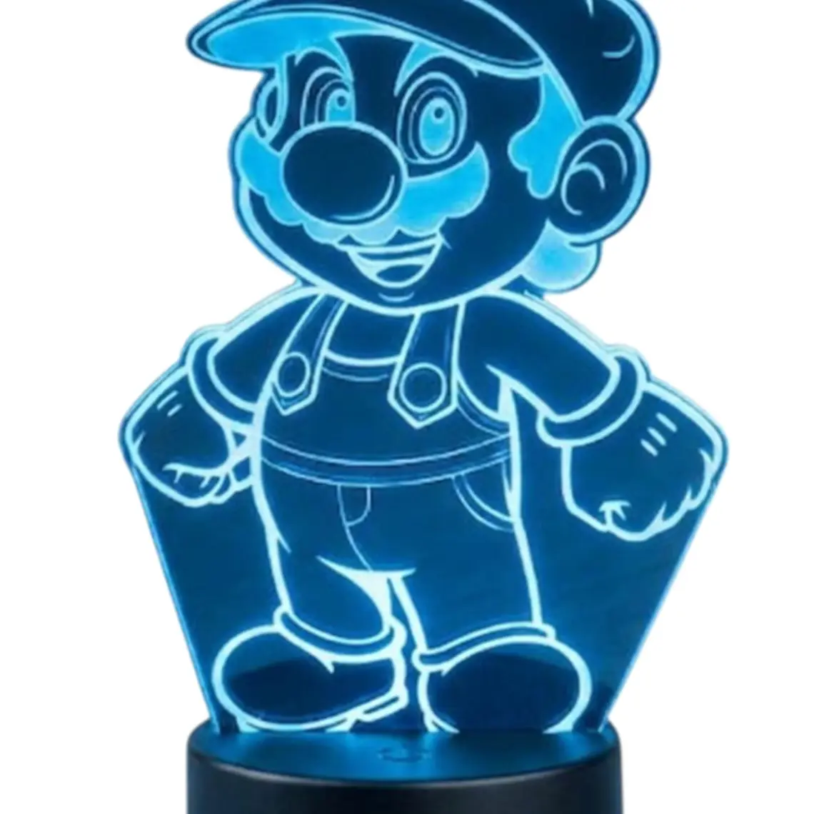Lampara 3D Mario Bros de 7 colores 2