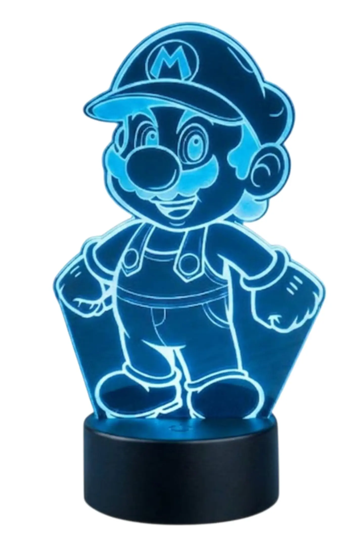 Lampara 3D Mario Bros de 7 colores 2