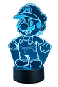 Lampara 3D Mario Bros de 7 colores - Miniatura 2