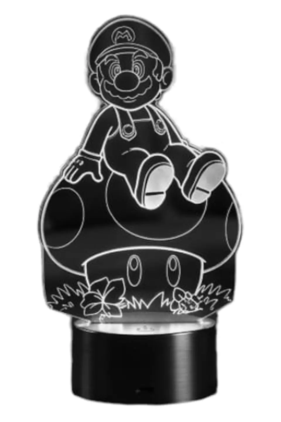 Lampara 3D Mario Sobre Hongo de 7 colores 4