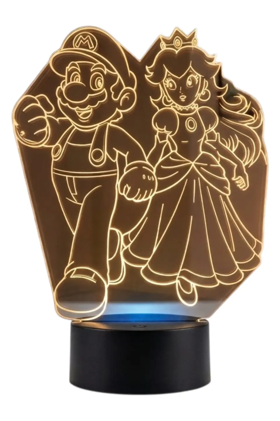 Lampara 3D Mario y Peach de 7 colores 1