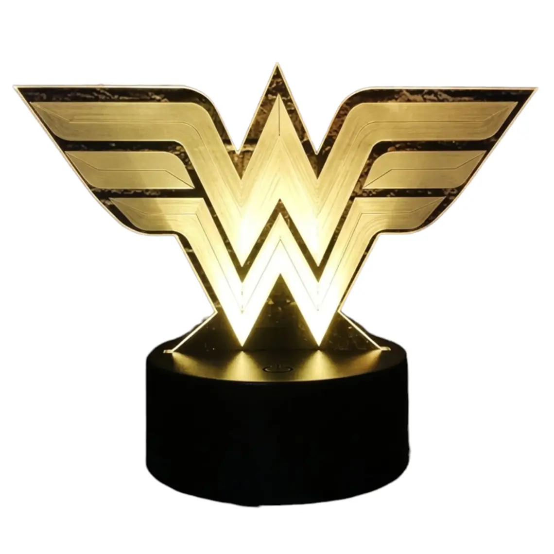Lampara 3D Logo de Mujer Maravilla de 7 colores 1