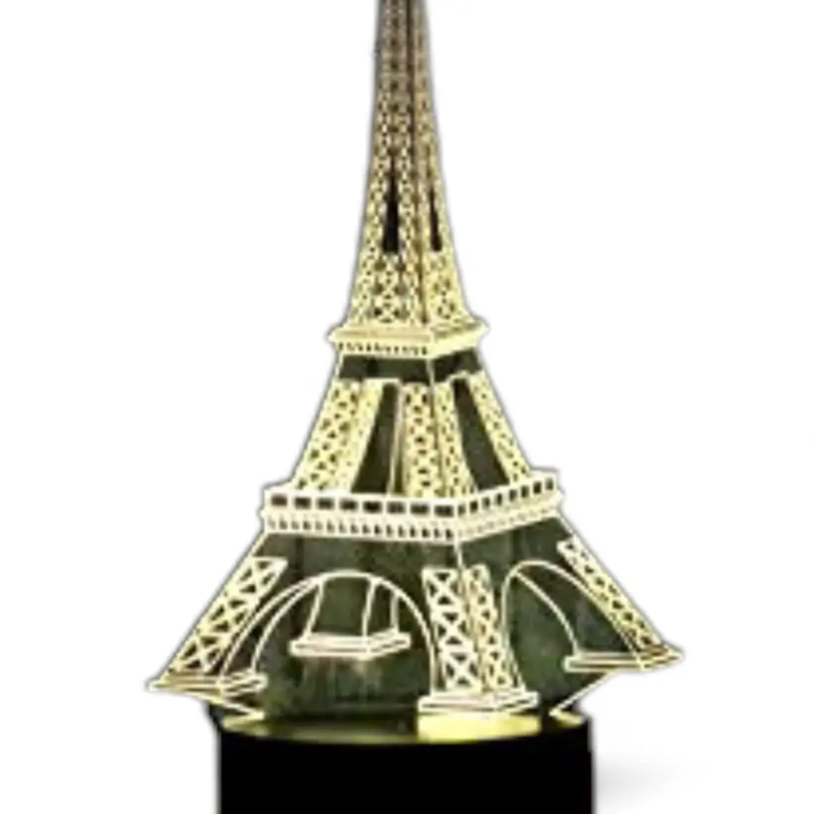 Lampara 3D Torre Eiffel de 7 colores 1