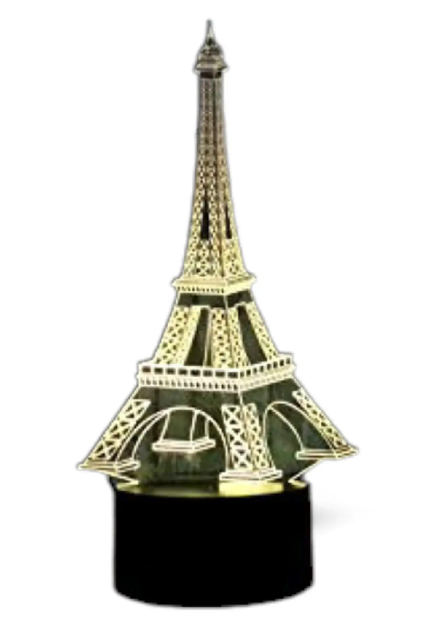 Lampara 3D Torre Eiffel de 7 colores 1