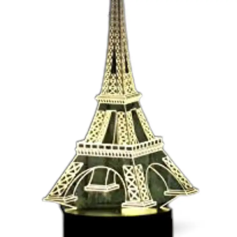 Lampara 3D Torre Eiffel de 7 colores 1