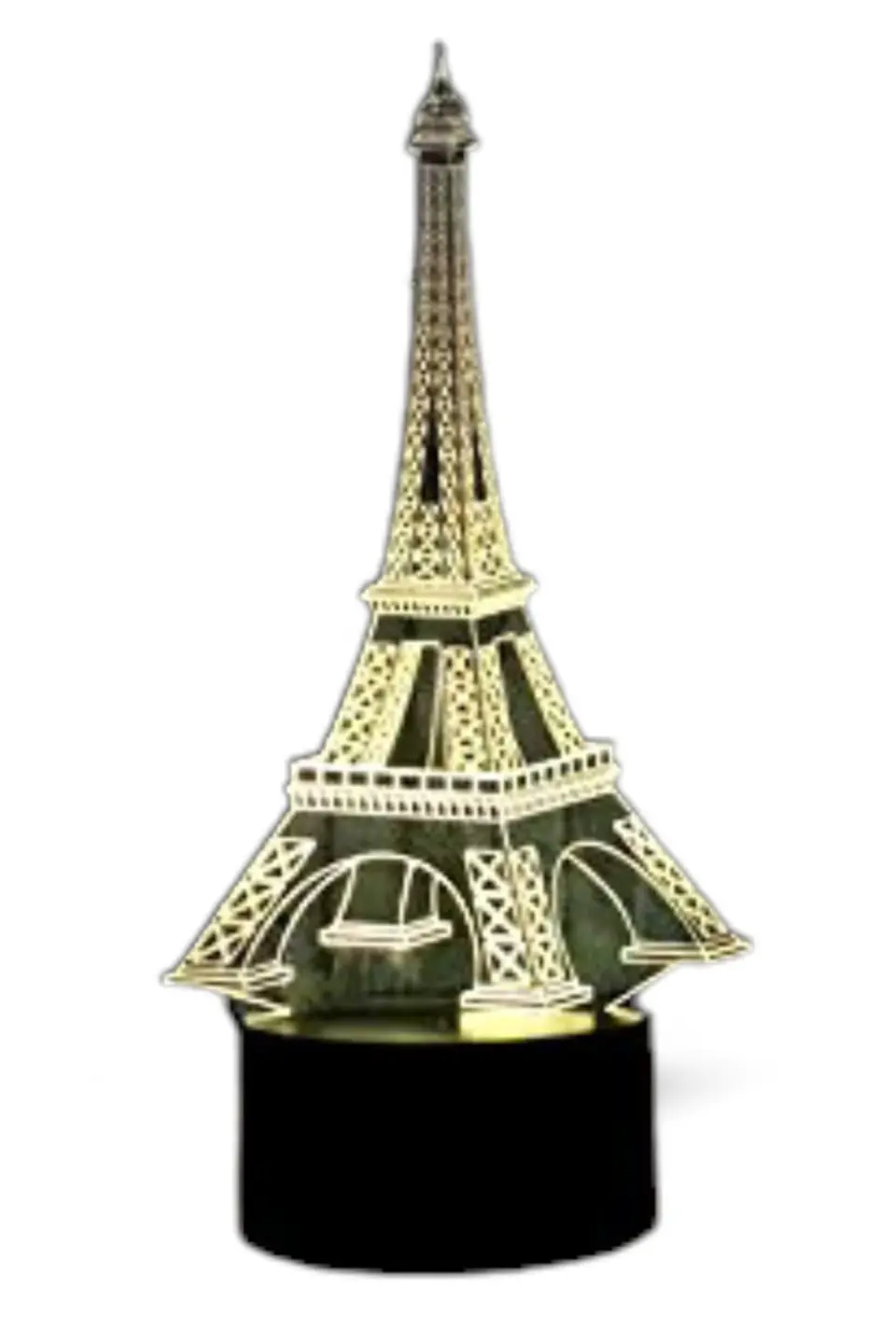 Lampara 3D Torre Eiffel de 7 colores 1