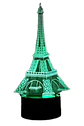 Lampara 3D Torre Eiffel de 7 colores - Miniatura 2
