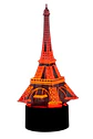 Lampara 3D Torre Eiffel de 7 colores - Miniatura 3