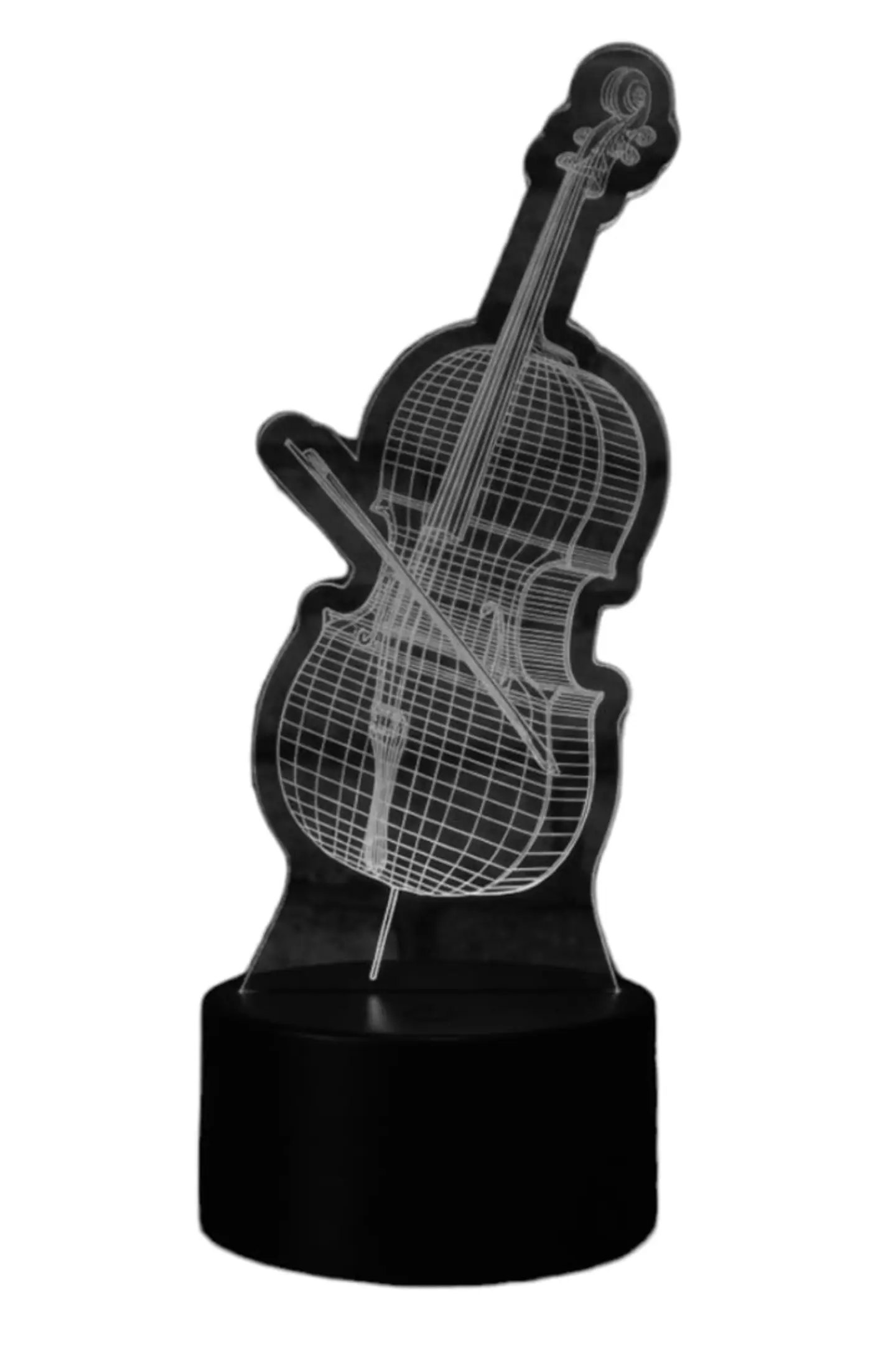 Lampara 3D Violin II de 7 colores 3