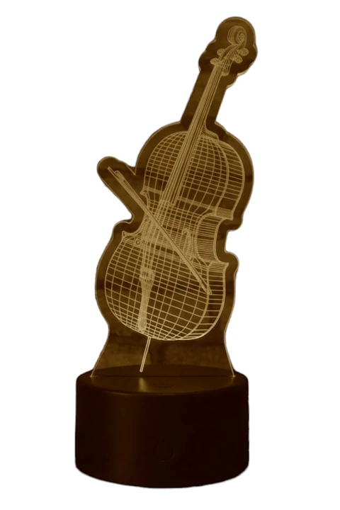 Lampara 3D Violin II de 7 colores