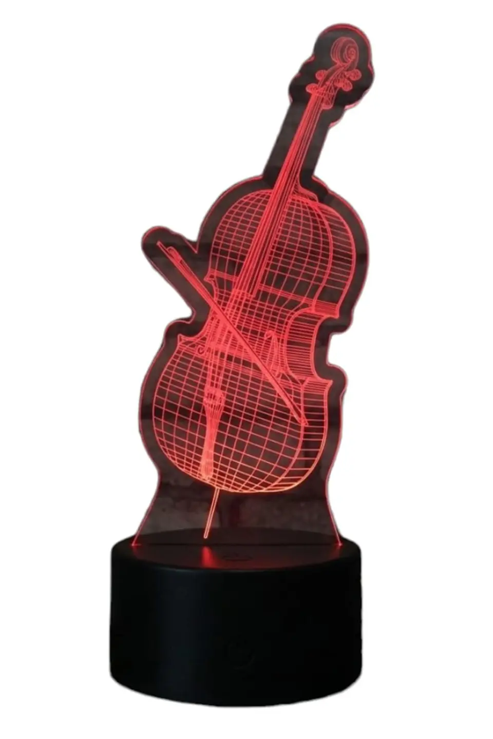 Lampara 3D Violin II de 7 colores 2
