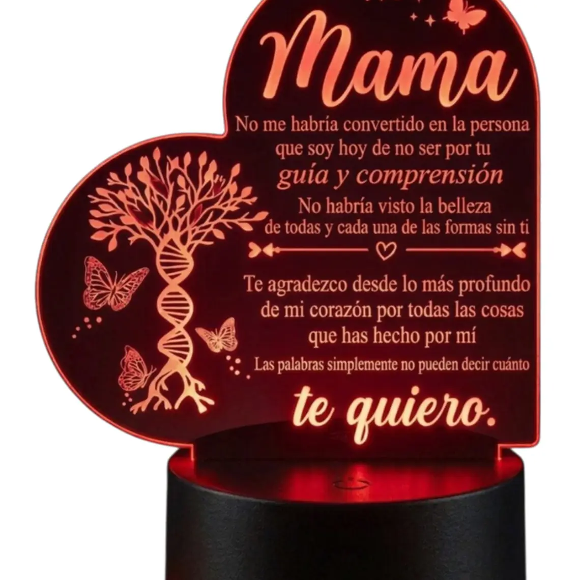 Lampara 3D Dia de la Madre I de 7 colores 1