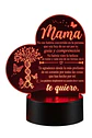 Lampara 3D Dia de la Madre I de 7 colores - Miniatura 1