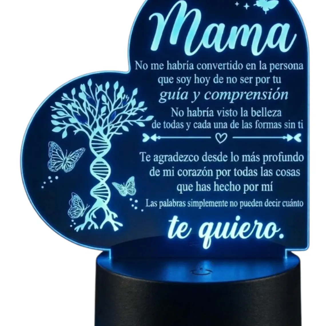Lampara 3D Dia de la Madre I de 7 colores 2