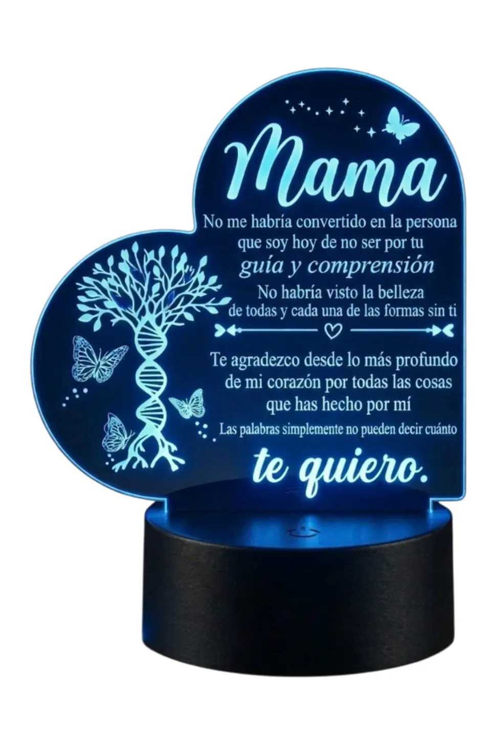 Lampara 3D Dia de la Madre I de 7 colores 2