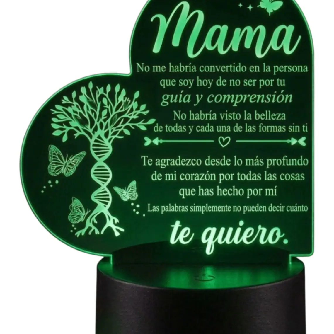 Lampara 3D Dia de la Madre I de 7 colores 3