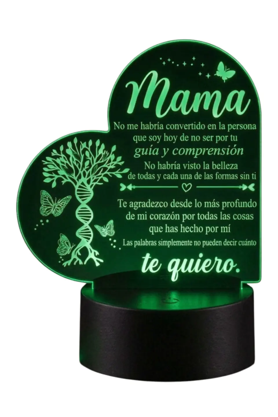 Lampara 3D Dia de la Madre I de 7 colores 3