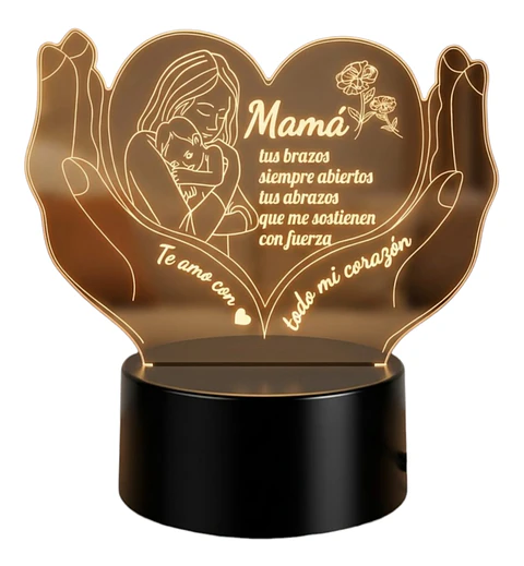 Lampara 3D Dia de la Madre II de 7 colores