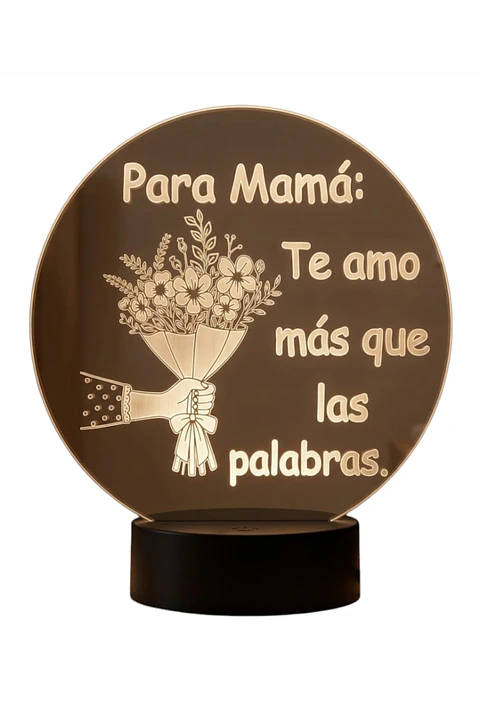 Lampara 3D Dia de la Madre III de 7 colores