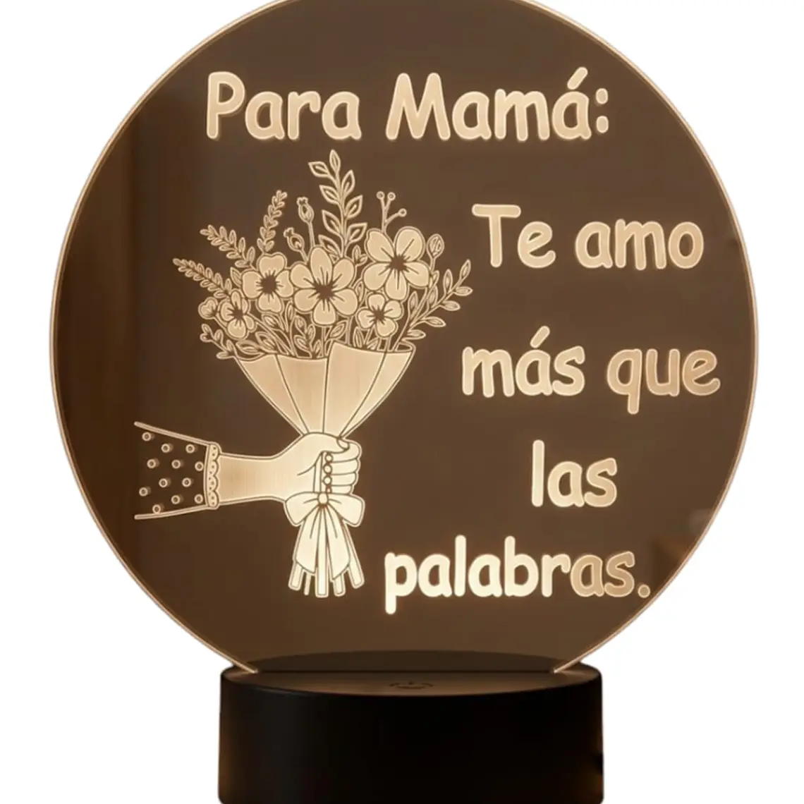 Lampara 3D Dia de la Madre III de 7 colores- COPIA 1