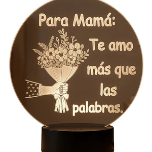 Lampara 3D Dia de la Madre III de 7 colores- COPIA