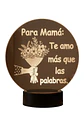 Lampara 3D Dia de la Madre III de 7 colores - Miniatura 1