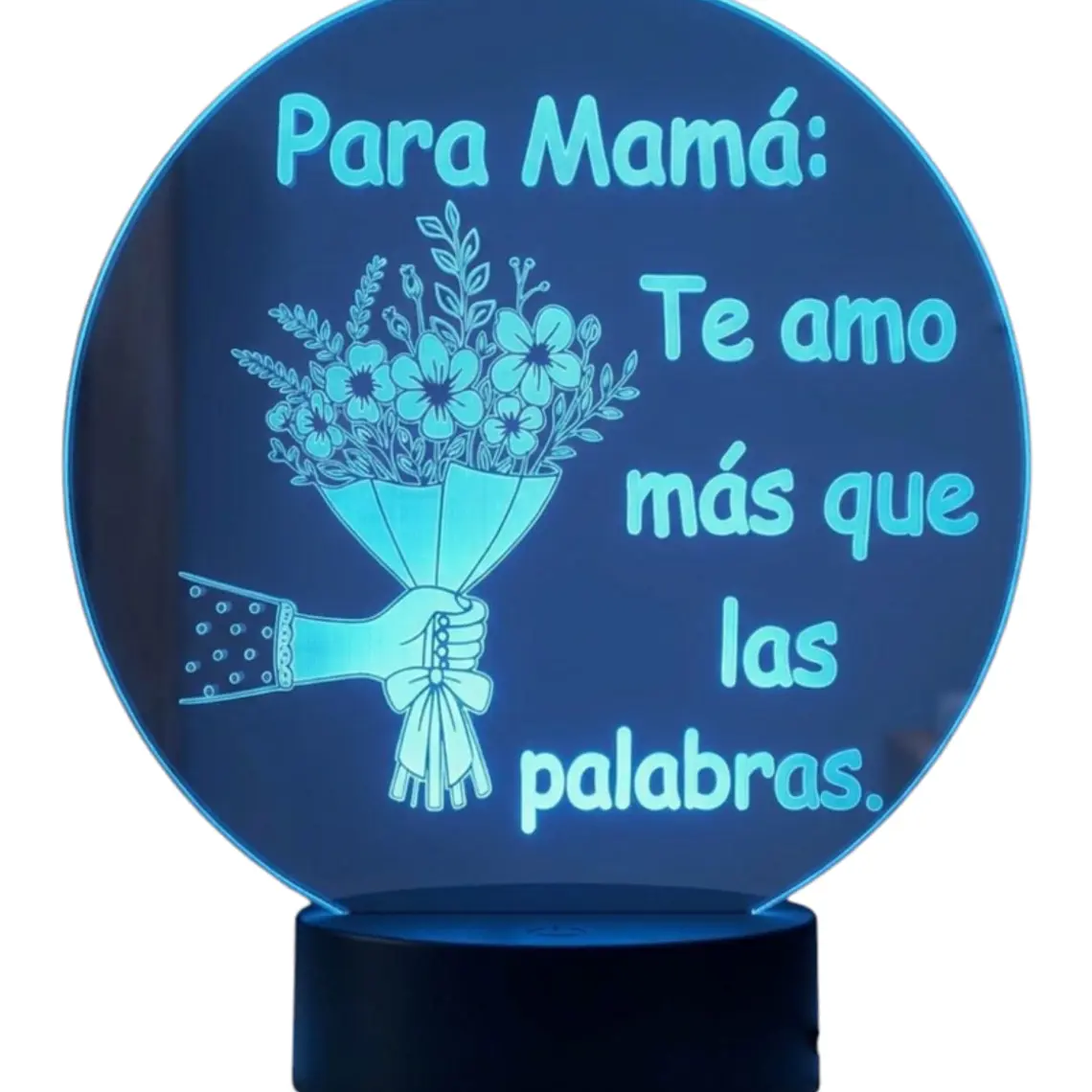 Lampara 3D Dia de la Madre III de 7 colores- COPIA 2
