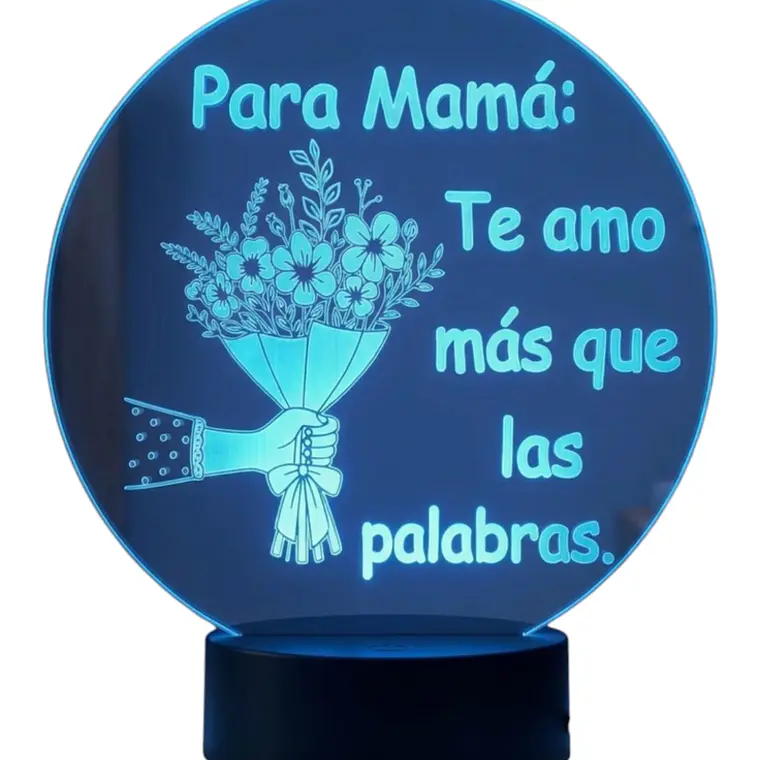 Lampara 3D Dia de la Madre III de 7 colores- COPIA 2