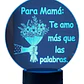 Lampara 3D Dia de la Madre III de 7 colores- COPIA - Miniatura 2