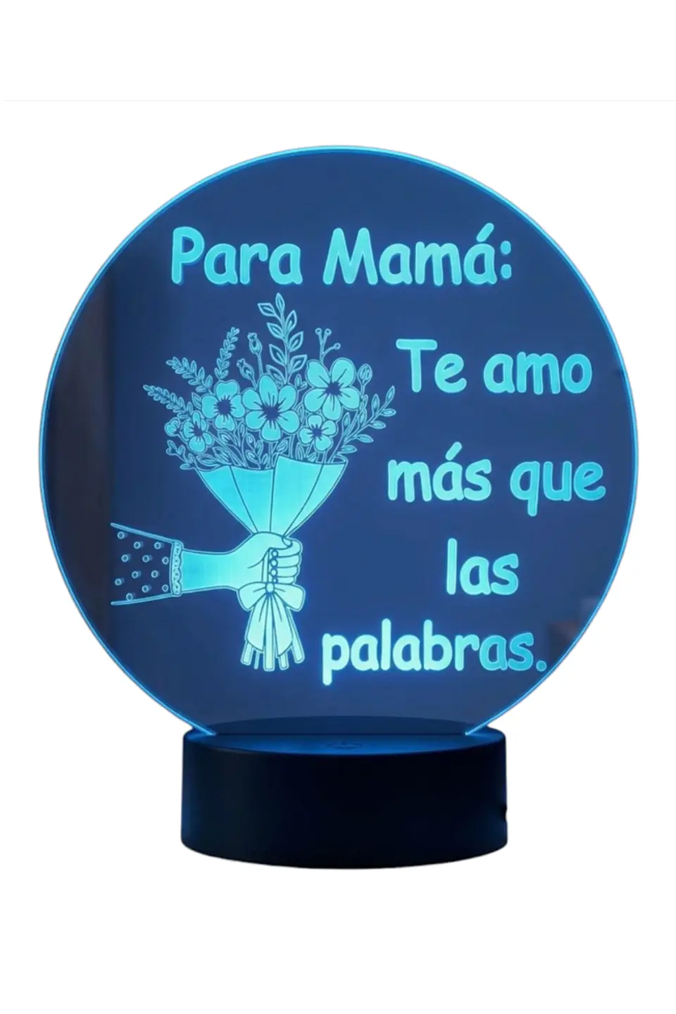 Lampara 3D Dia de la Madre III de 7 colores 2