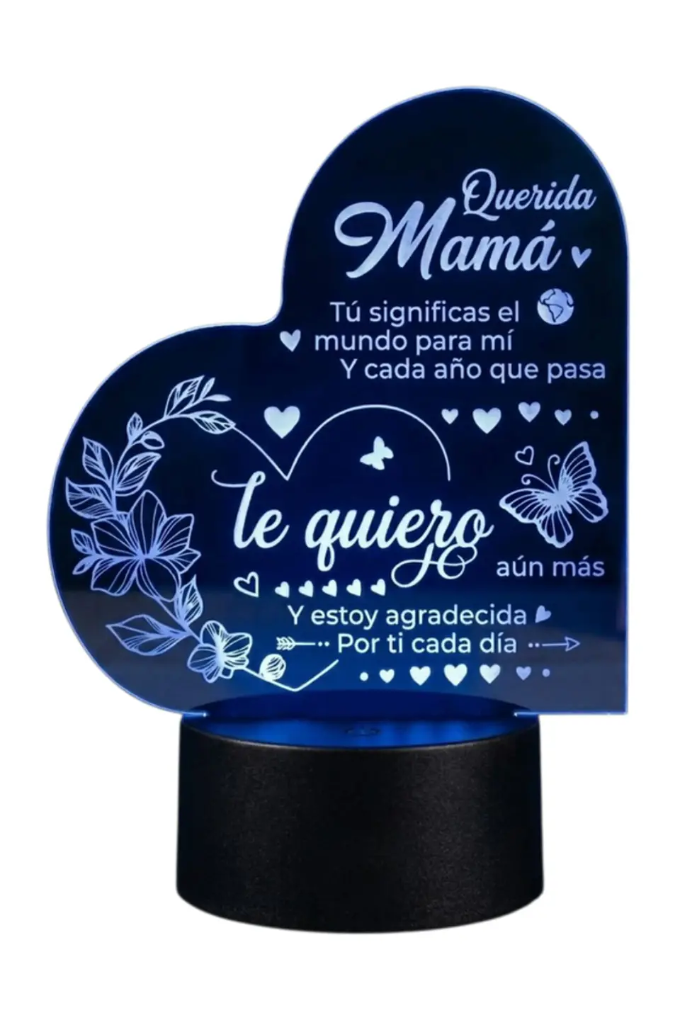 Lampara 3D Dia de la Madre IV de 7 colores 2