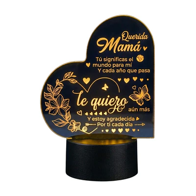Lampara 3D Dia de la Madre IV de 7 colores
