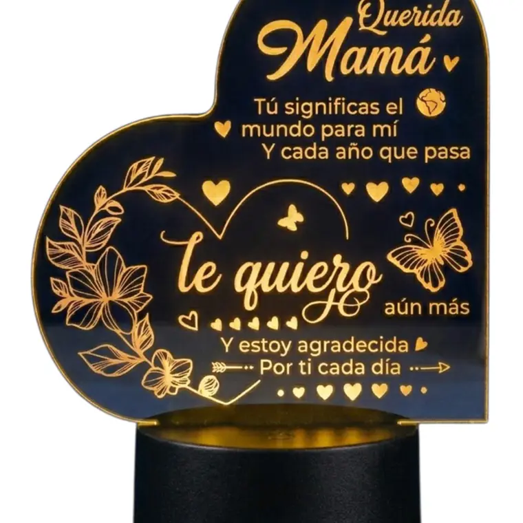 Lampara 3D Dia de la Madre IV de 7 colores- COPIA 1