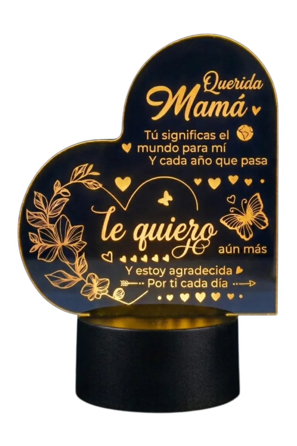 Lampara 3D Dia de la Madre IV de 7 colores 1