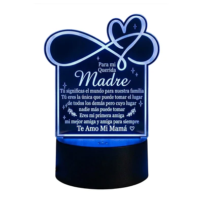 Lampara 3D Dia de la Madre V de 7 colores
