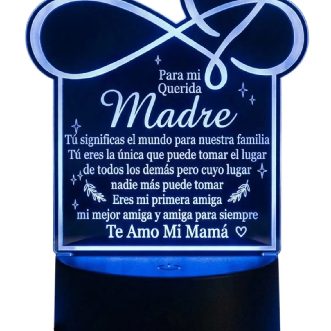 Lampara 3D Dia de la Madre V de 7 colores 2