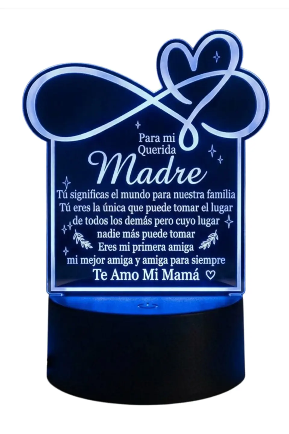 Lampara 3D Dia de la Madre V de 7 colores 2