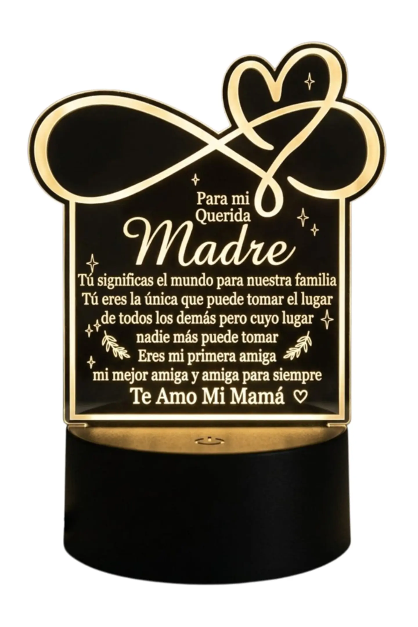 Lampara 3D Dia de la Madre V de 7 colores 1