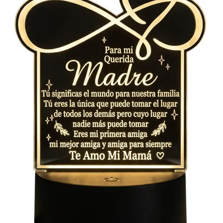 Lampara 3D Dia de la Madre V de 7 colores 1