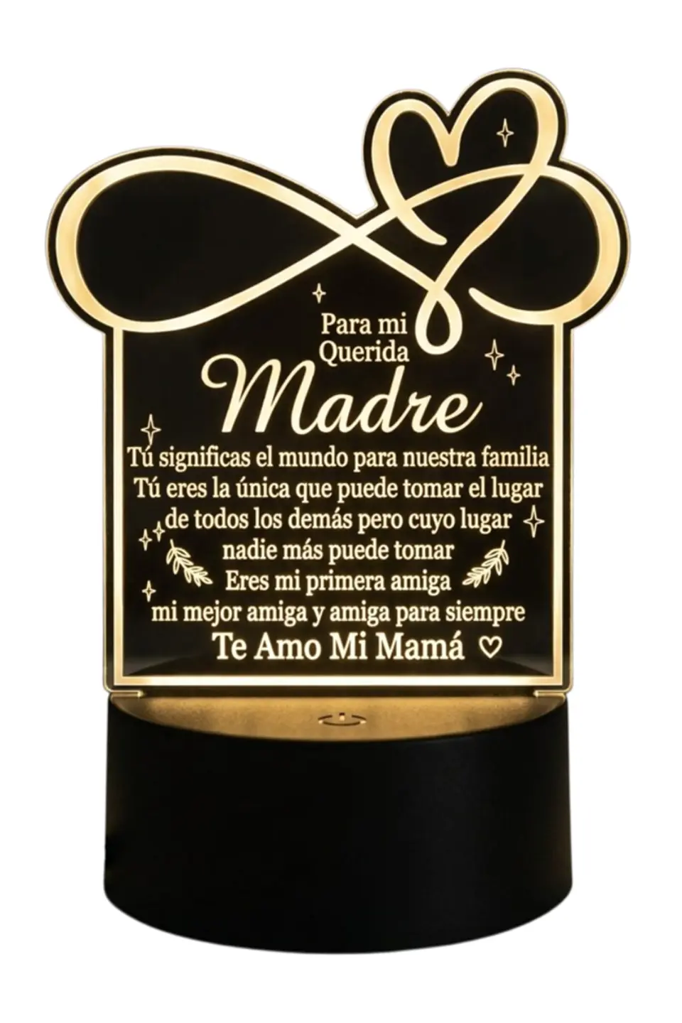 Lampara 3D Dia de la Madre V de 7 colores 1