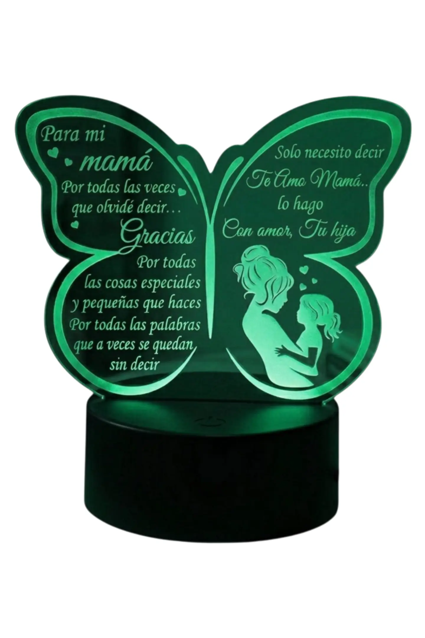 Lampara 3D Dia de la Madre VI de 7 colores 3