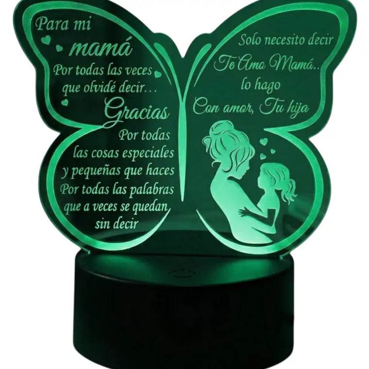 Lampara 3D Dia de la Madre VI de 7 colores 3