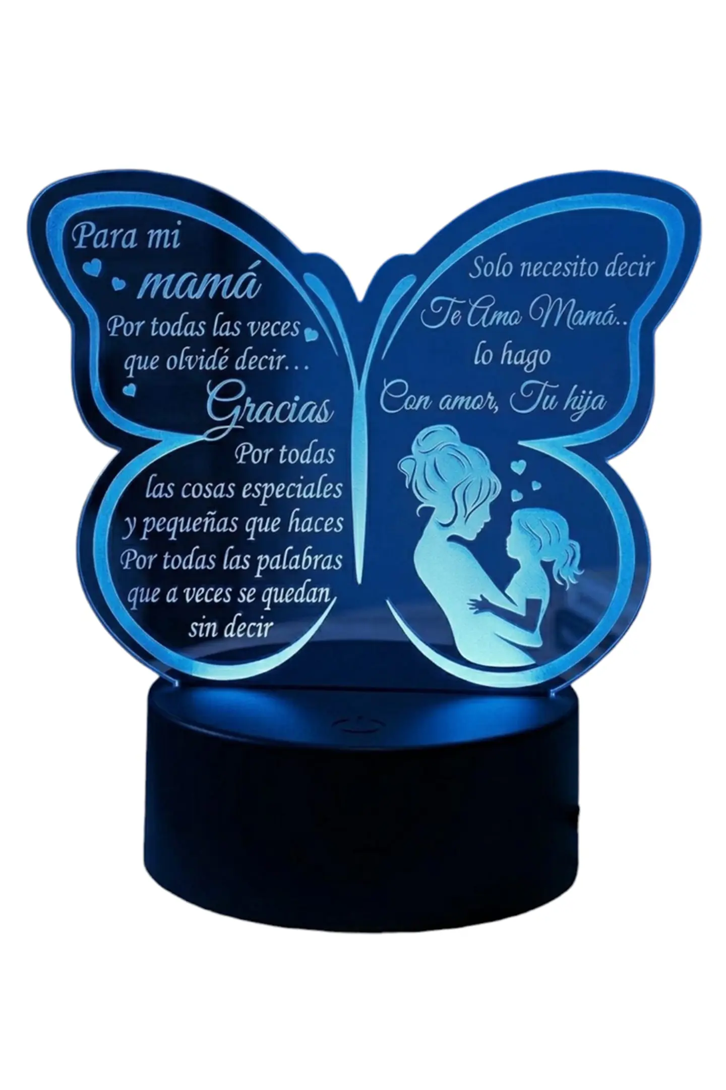 Lampara 3D Dia de la Madre VI de 7 colores 4