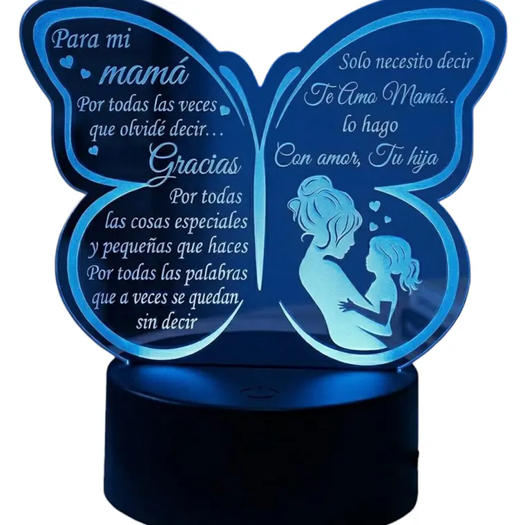 Lampara 3D Dia de la Madre VI de 7 colores 4