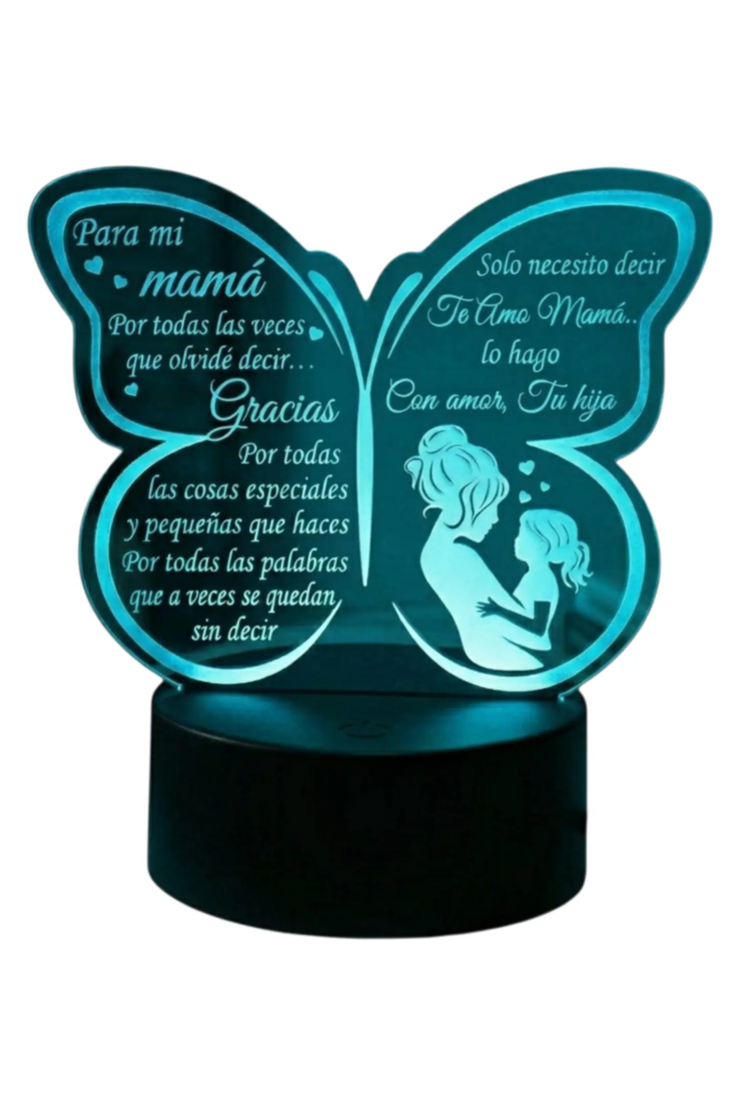Lampara 3D Dia de la Madre VI de 7 colores 7