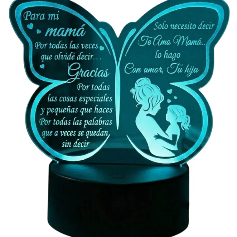 Lampara 3D Dia de la Madre VI de 7 colores 7