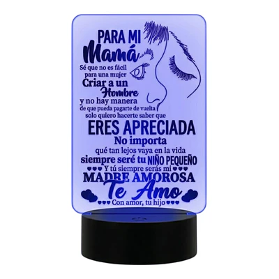 Lampara 3D Dia de la Madre VII de 7 colores