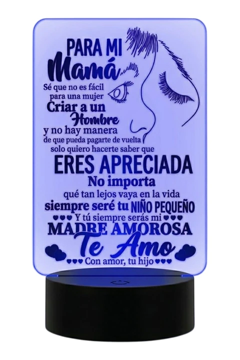 Lampara 3D Dia de la Madre VII de 7 colores