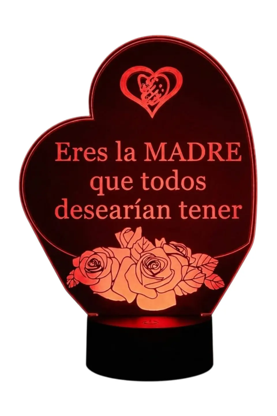 Lampara 3D Dia de la Madre X de 7 colores 2