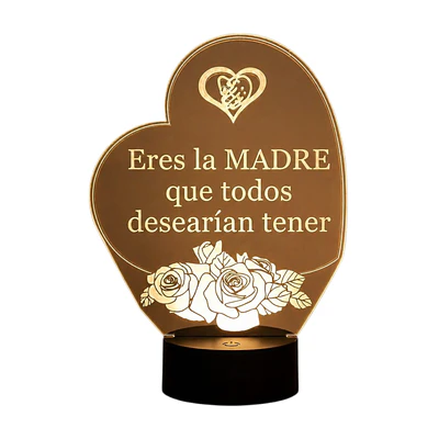 Lampara 3D Dia de la Madre X de 7 colores